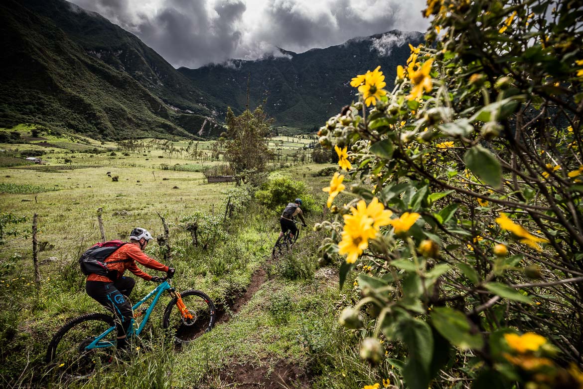 Mountain biking in Ecuador, South America